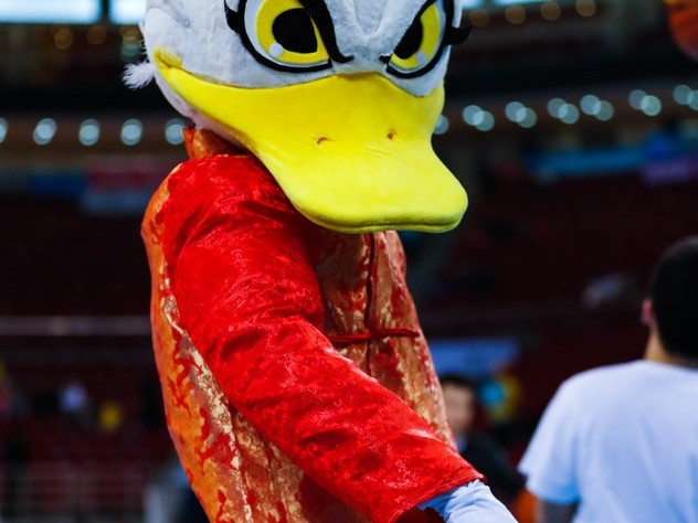 北京篮球圣地春节红 霹雳鸭盛装助力首钢挺进季后赛